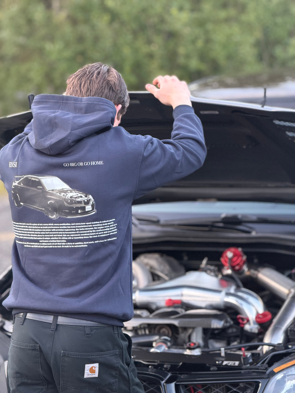 EINSI STI BLUE HOODIE