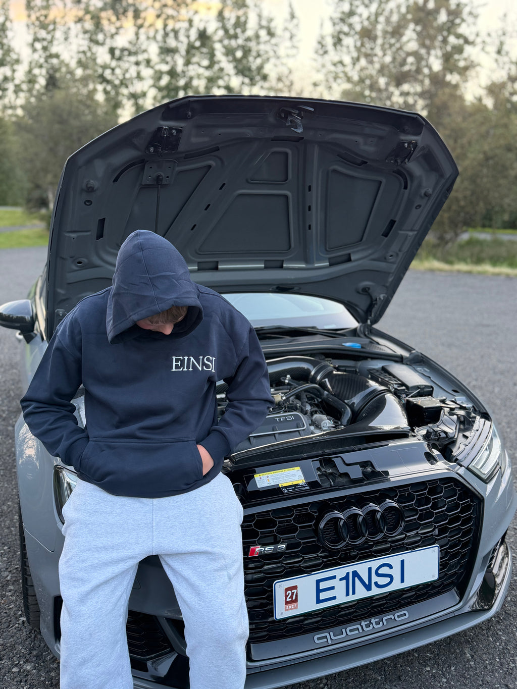 EINSI RS3 BLUE HOODIE