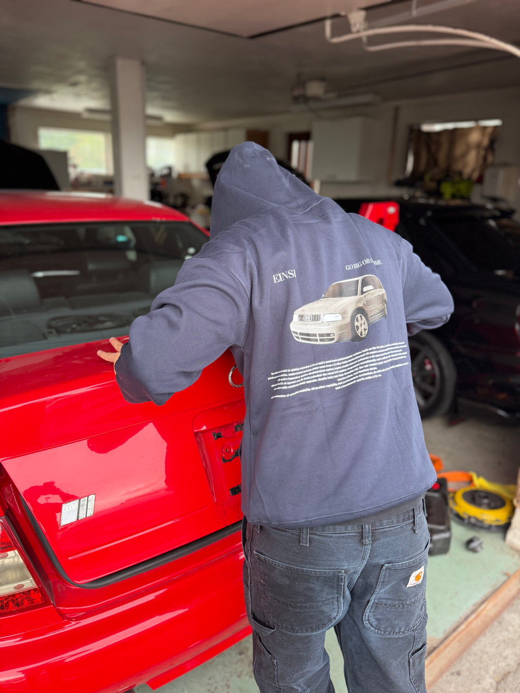 EINSI S4 BLUE HOODIE